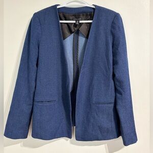 🎉4/30$🎉 Adrienne Vittadini Blue Blazer with Textured Fabric and Tailored Fit💙